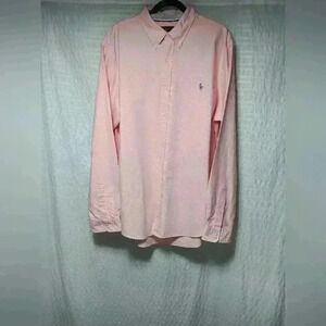 RALPH LAUREN 💯 cotton long-sleeved button down. Slim  fit. 2XL
